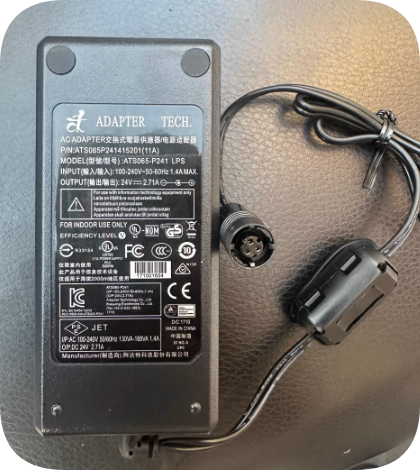 Brand New Adapter Tech ATS065-P241 LPS 24V 2.71A Power Adapter for FARO Articulated Arm